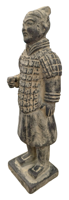 Estatua de Guerreros Negros con Armadura en Terracota 22cm