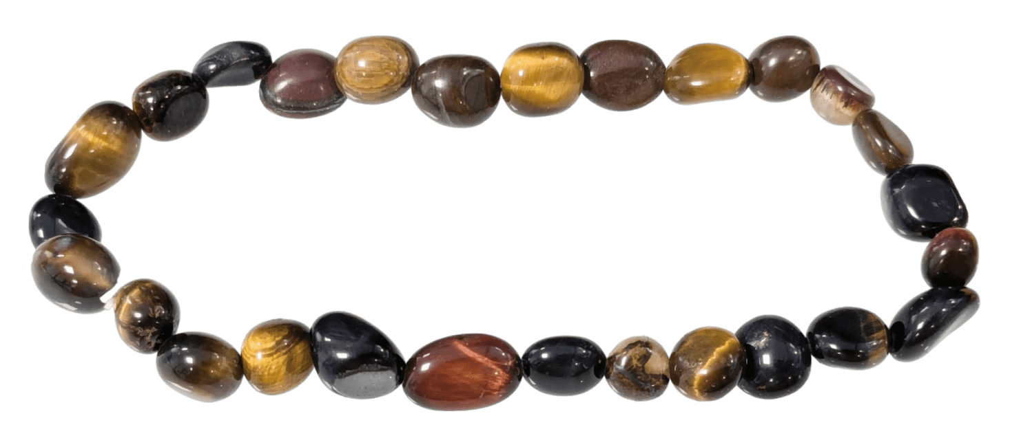 Pulsera de ojo del tigre A piedras múltiples laminadas